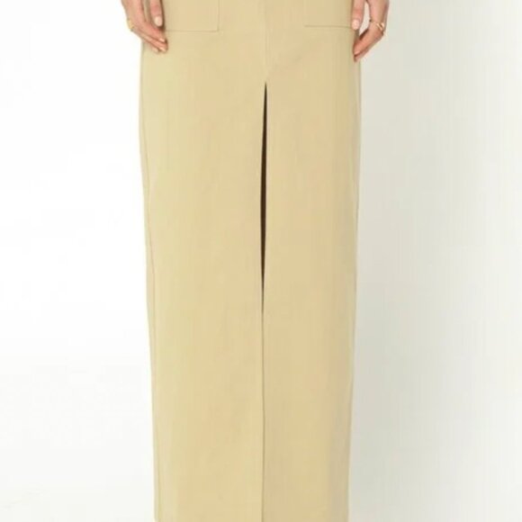 New with Tags - Madison the Label Evan Cargo Midi Skirt Tan Size Xsmall - Picture 4 of 6